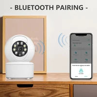 Caméra de sécurité WIFI sans fil 1080P, CCTV pour la maison, moniteur pour bébé, vision nocturne polychrome, suivi automatique, audio bidirectionnel ICSEE 5