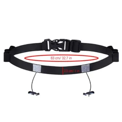 Outdoor Running Waist Belt with Gel Holder | Triathlon & Marathon Fitness Accessory - 85cm (1PC)