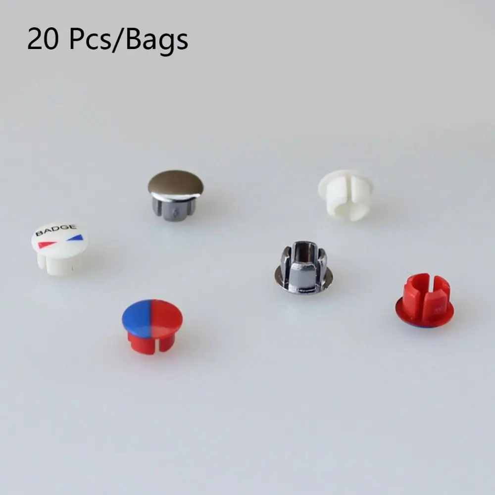 20pcs Faucet Handle Accessories Hot And Cold Water Signs Kitchen Bathroom Mixer Tap Indicate For Holes