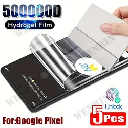 5 - Pack Hydrogel Full Cover Screen Protector - 5 Pcs Hydrogel Film