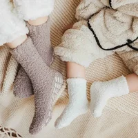 Winter Thick Newborn Socks Children Plus Stuff Coral Fleece Warm Kids Leg Warmers Girls Boys Toddler Soft Baby Autumn Anti-slip 4