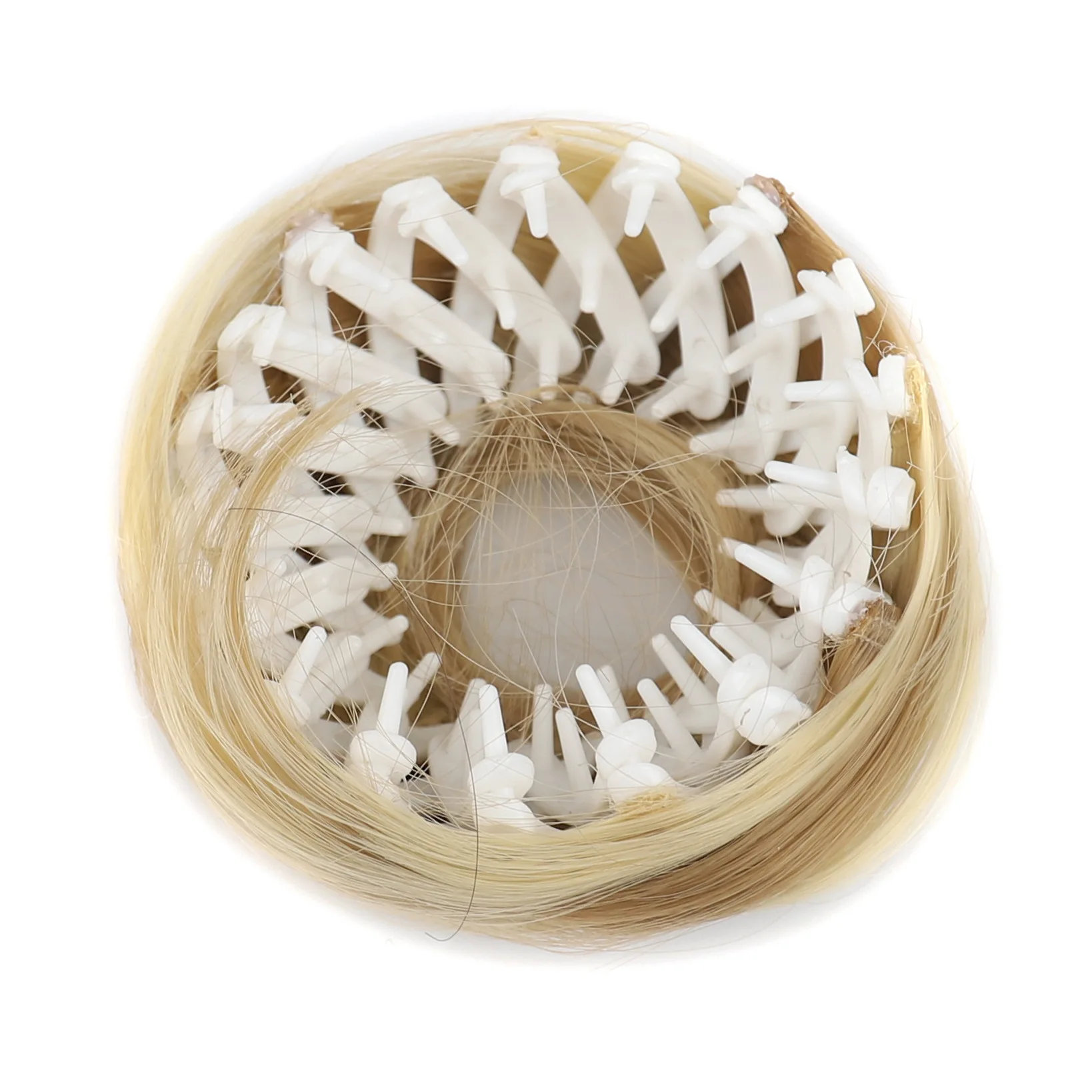 합성 시뇽 조절 가능한 헤어 번 여성용 버드네스트 번 자연스러운 볼륨감의 합성 섬유 꽃봉오리 번