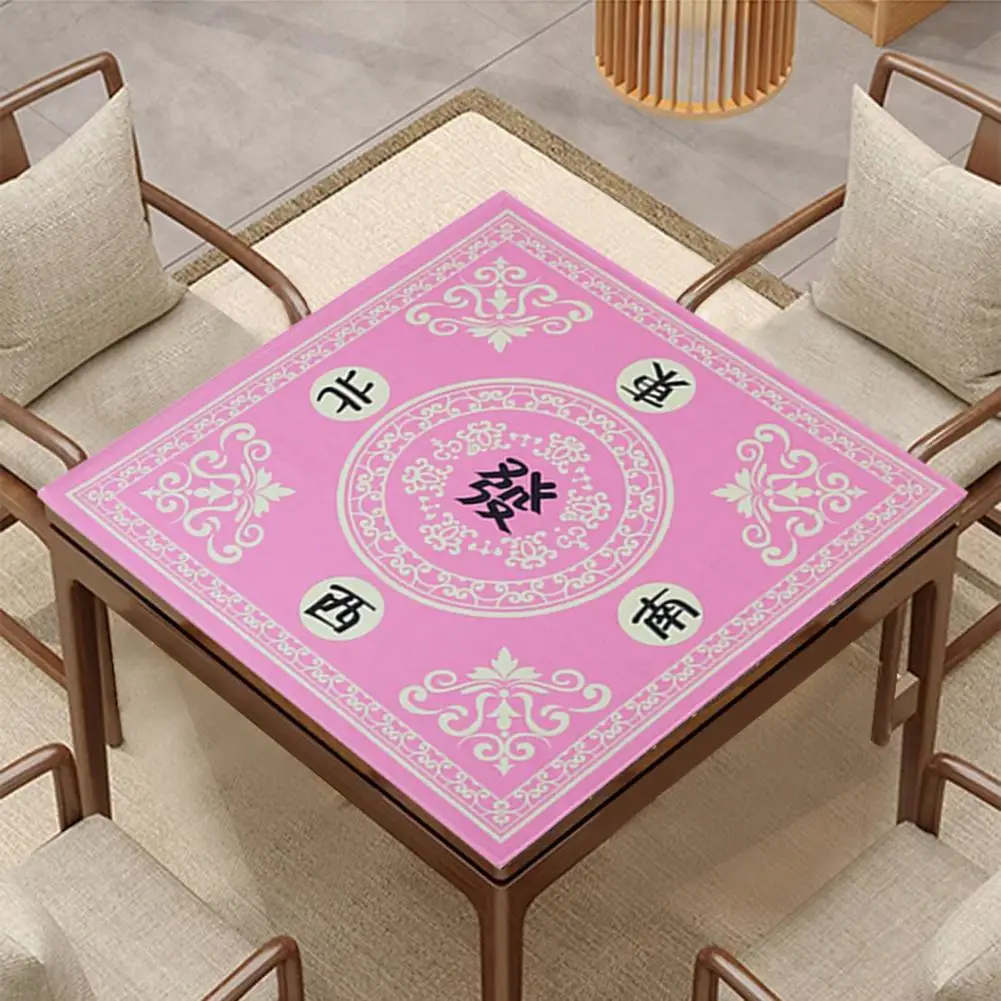 Four-sided Wrapping Table Mat Foldable Anti-slip Mahjong Table Mat for Board Games Decoration Noise Reduction for Mahjong