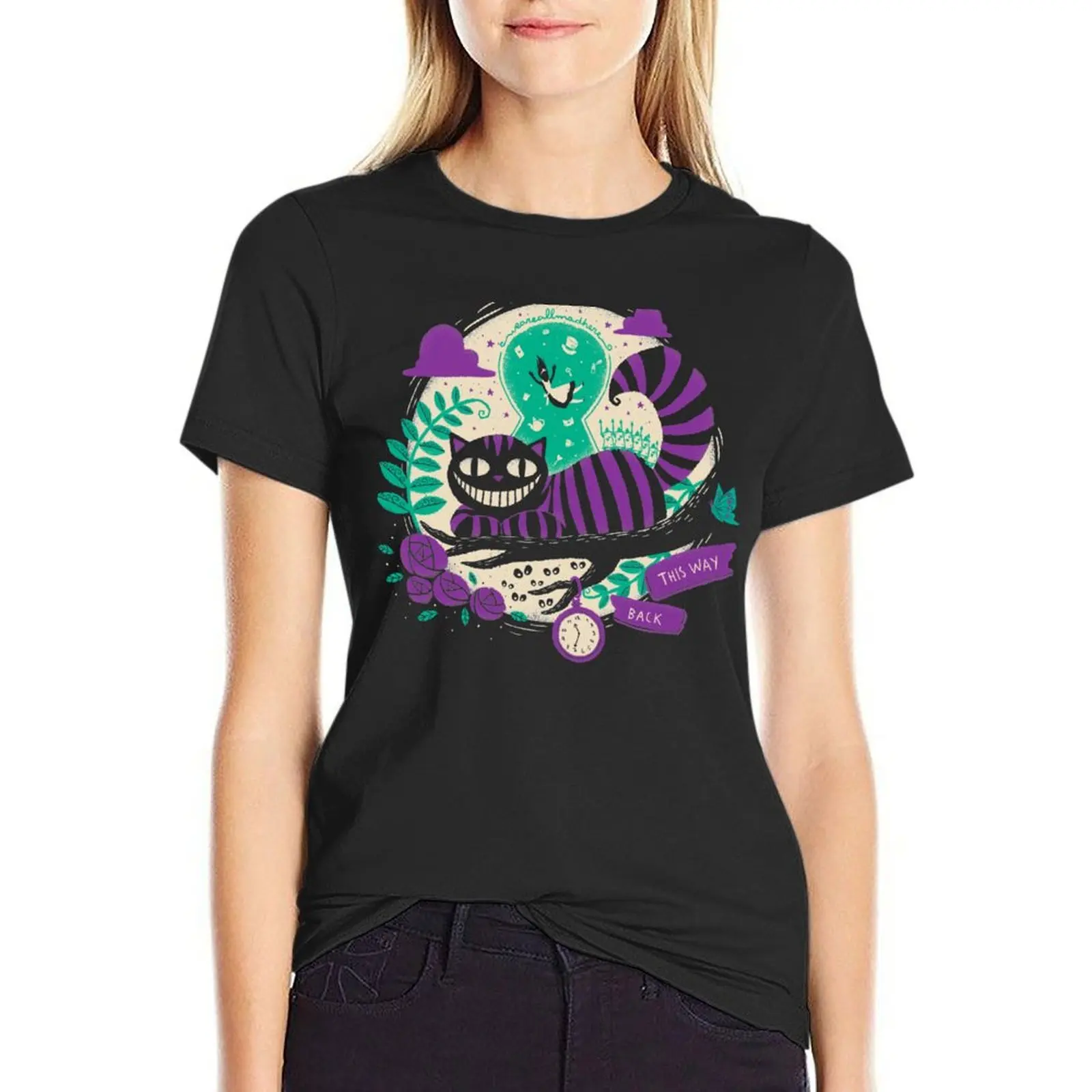 Mad universe T-Shirt lady clothes Blouse graphics plus size tops t-shirts for Women loose fit