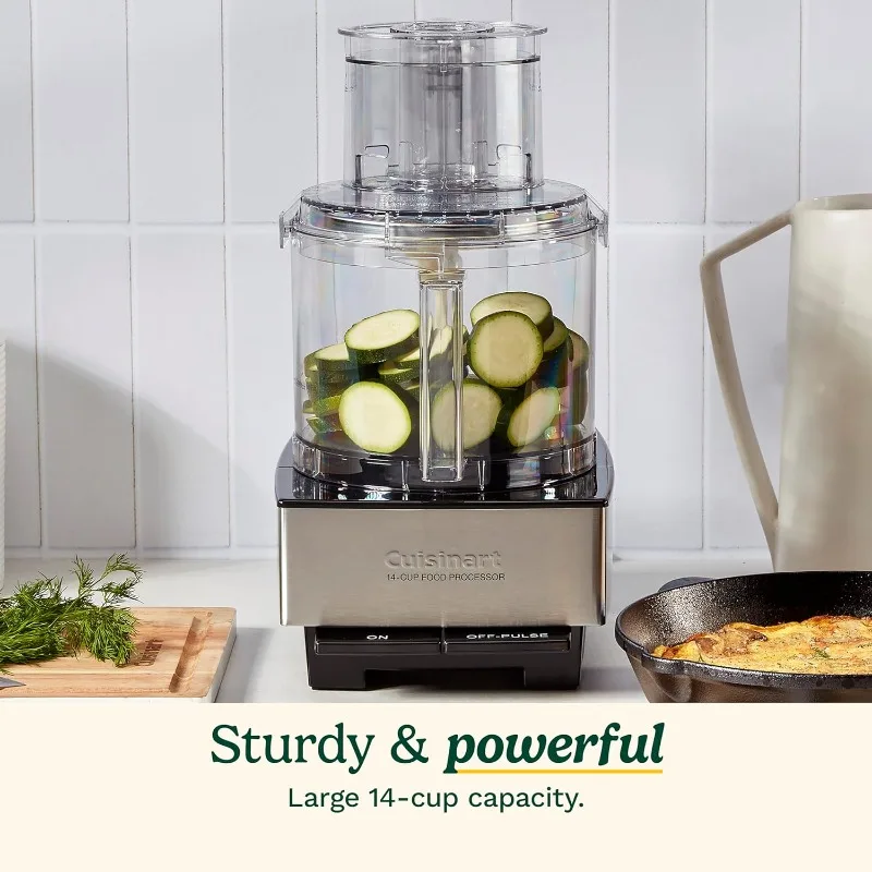 Cuisinart Food Processor 14-Cup Vegetable Chopper for Mincing, Dicing, Shredding, Puree & Kneading Dough, Stainless Steel 2