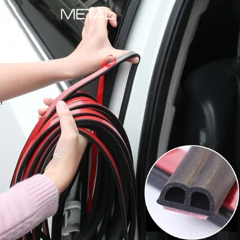 SEAMETAL Car Rubber Seals Sticker Sound Insulation Sealing Protector Weatherstrip Car Door Seal Strips 4M/5M/16M/25M B Shape 1