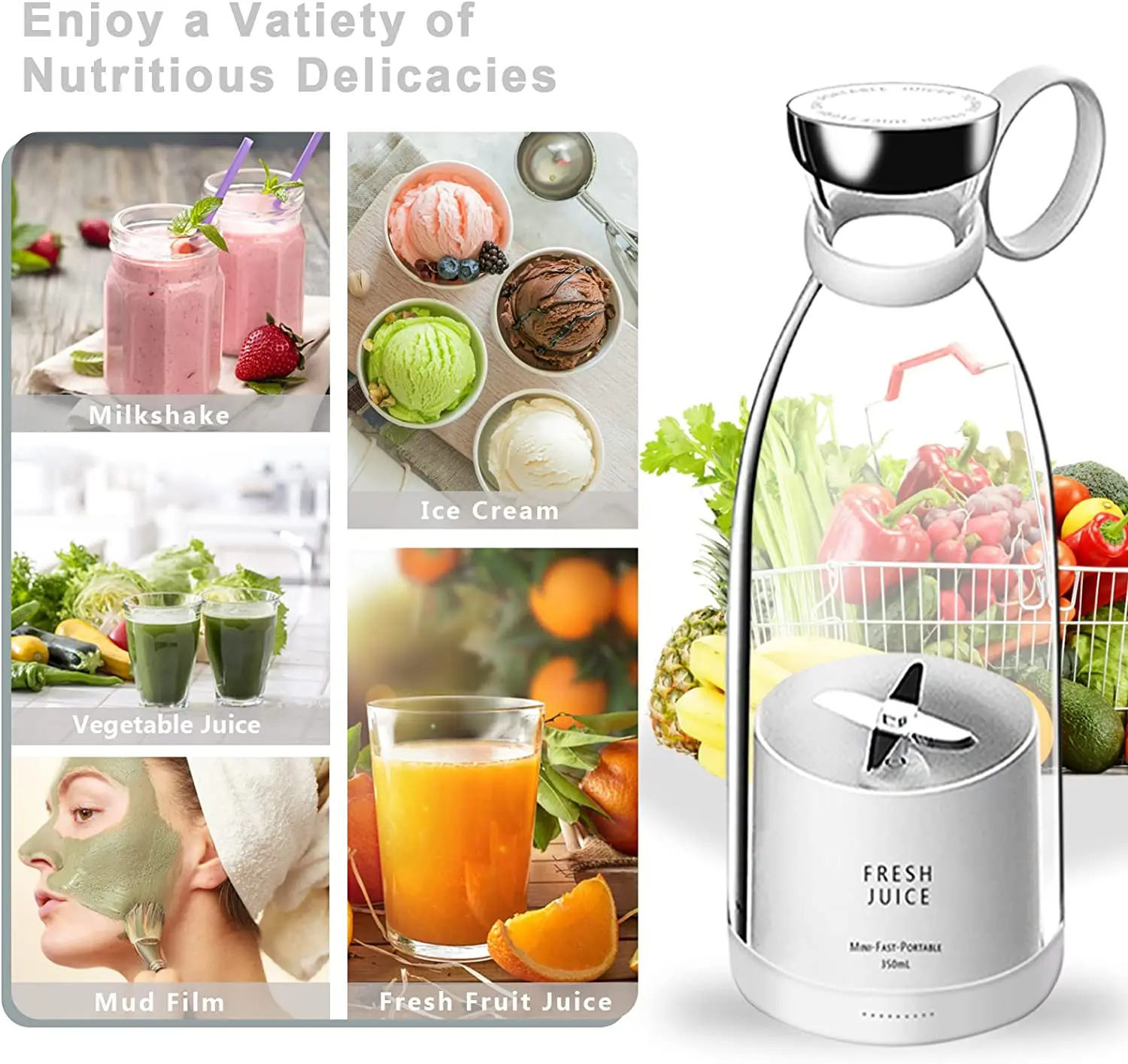 Portable Juicer Cup - Blend on the Go Portable Juicer Cup - Blend on the Go