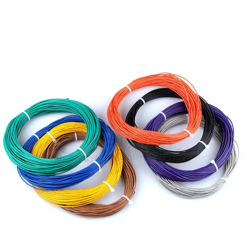 Cable eléctrico aislante de PVC, LED superflexible 5 metros, 22AWG, conexión DIY, 7 colores seleccionables|pvc insulated cableinsulated wire - AliExpress