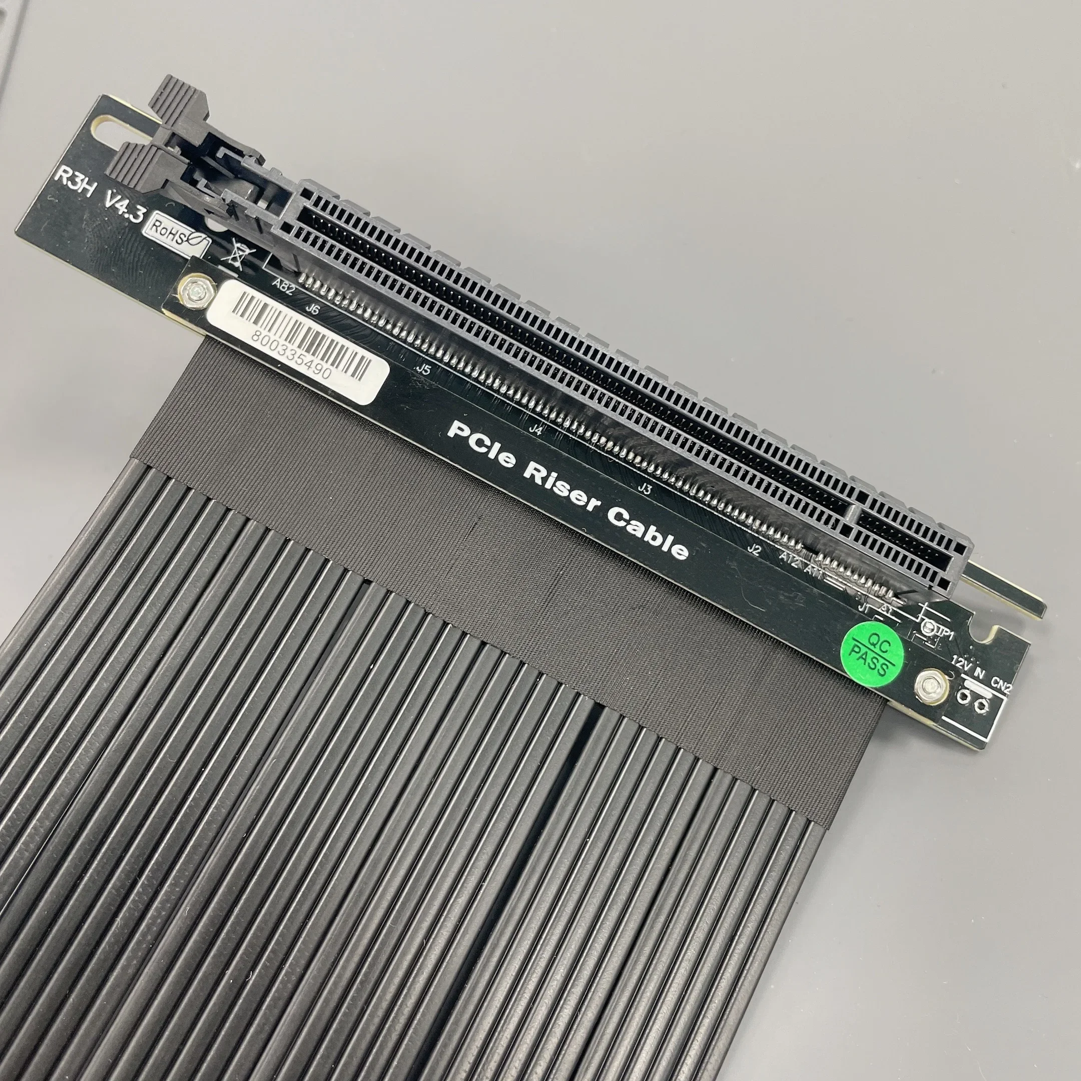High Velocidade Pci Express Riser Extension Cabo Vertical Gpu Gaming Placas de Vídeo Pcie 4.0x16 Preto Prateado Rtx 3090 Novo 2023 - Imagem 6