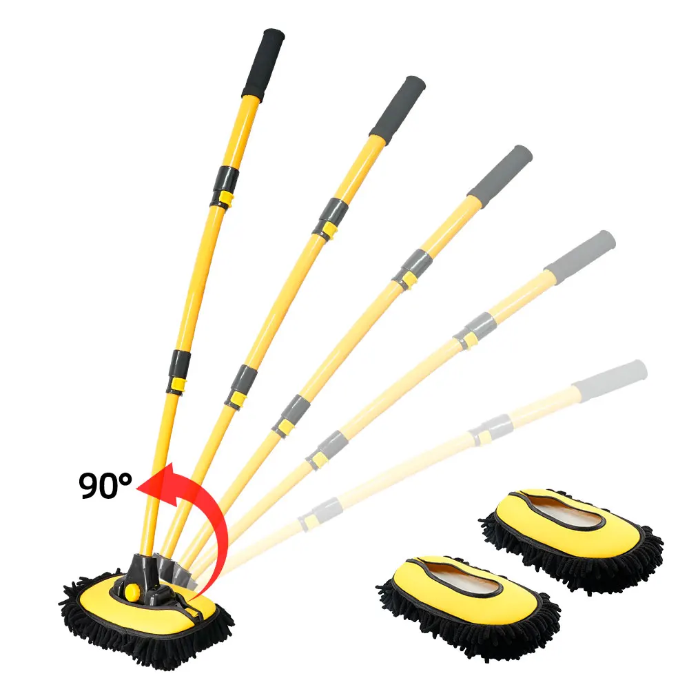 Long Telescoping Car Cleaning Brush Auto Wash Brush Snow Dust Removal