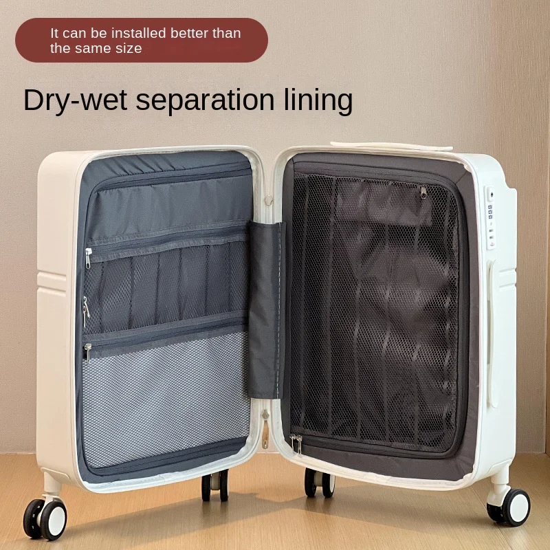 suitcase password cabin suitcases luggage 20 inch carrier Wide pull rod suit permitted to both men and women Multifunctional USB