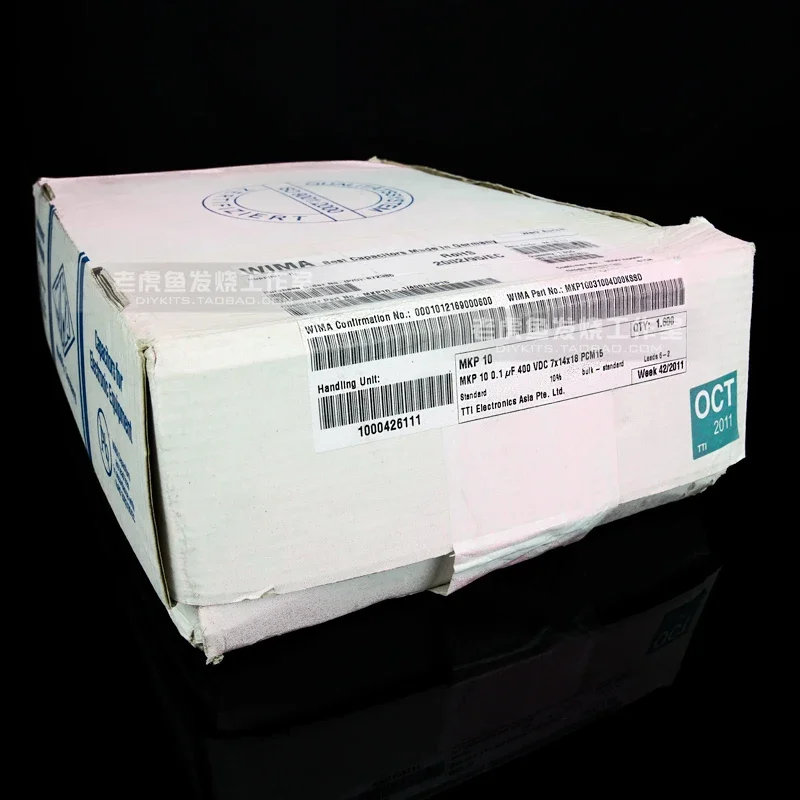 2pcs/20pcs 0.1uF 400V MKP10 Series WIMA 104/100n Audio Polarity-Free Coupling Film Capacitor