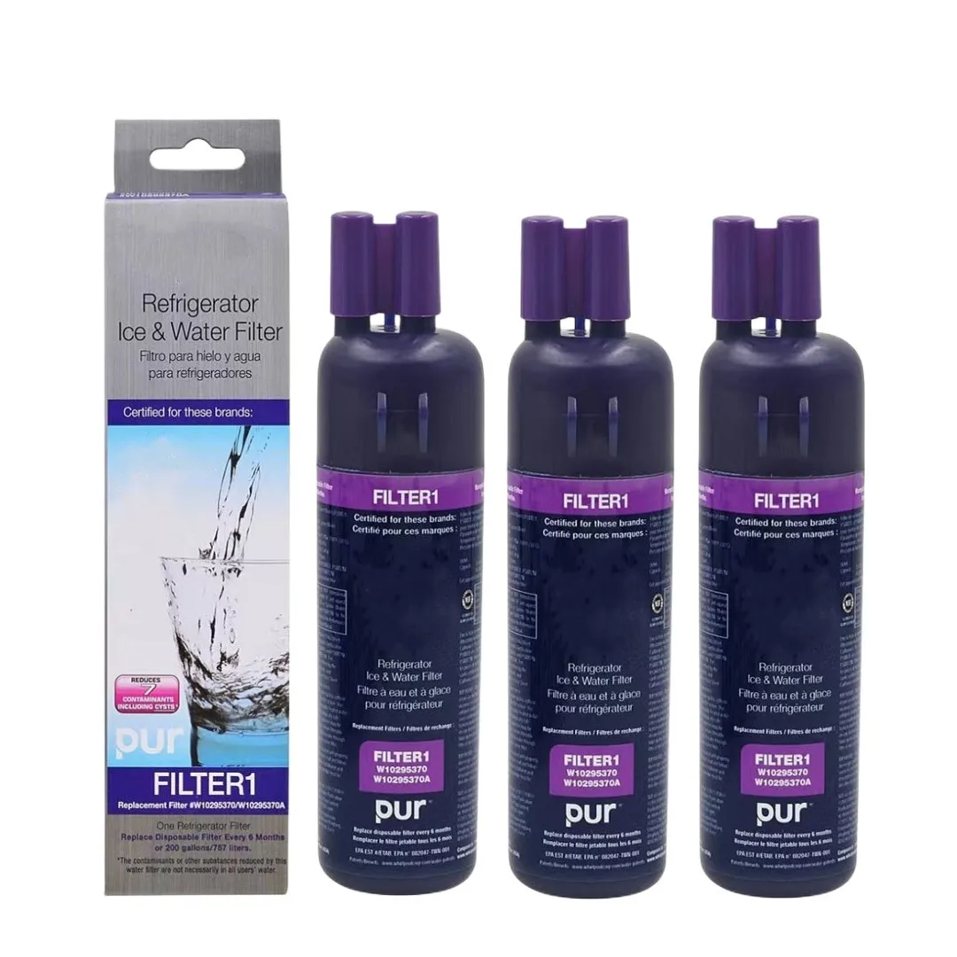 Water Filter 1 Activated Carbon Refrigerator Replacement For W10295370A