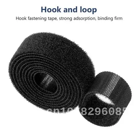 

10mm 15mm Self Adhesive Fastener Tape Reusable Strong Hooks Loops Cable Tie Tape TV Organizer DIY Accessories 1/3/5M/Roll