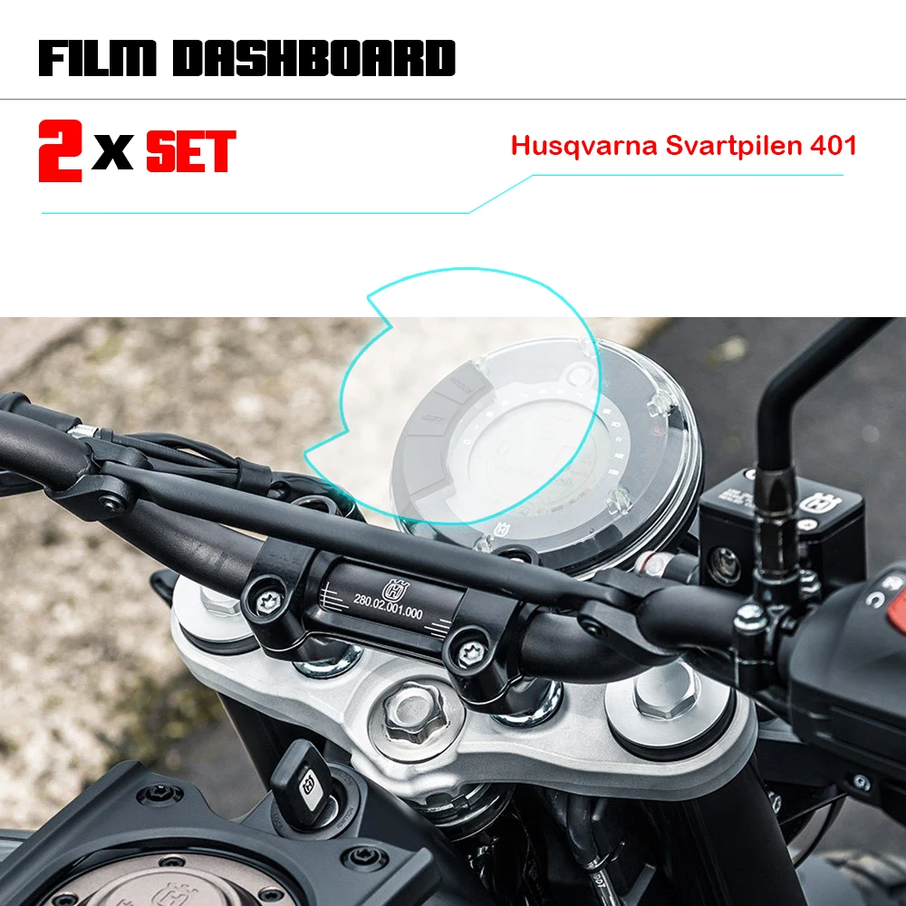 

Motorcycle Instrument Dashboard Cluster Scratch Protection Film Screen Protector For Husqvarna Svartpilen 401 VITPILEN 401 20-21
