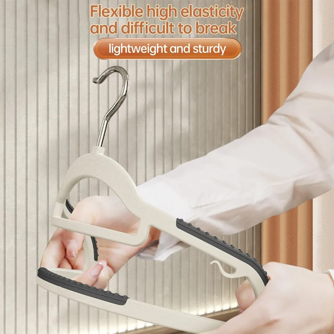 10PCS Clothes Hanging Household Hangers Non-slip Dormitory Bedroom Special Storage Clothes Hanging No Trace clothes hanger,storage hanger