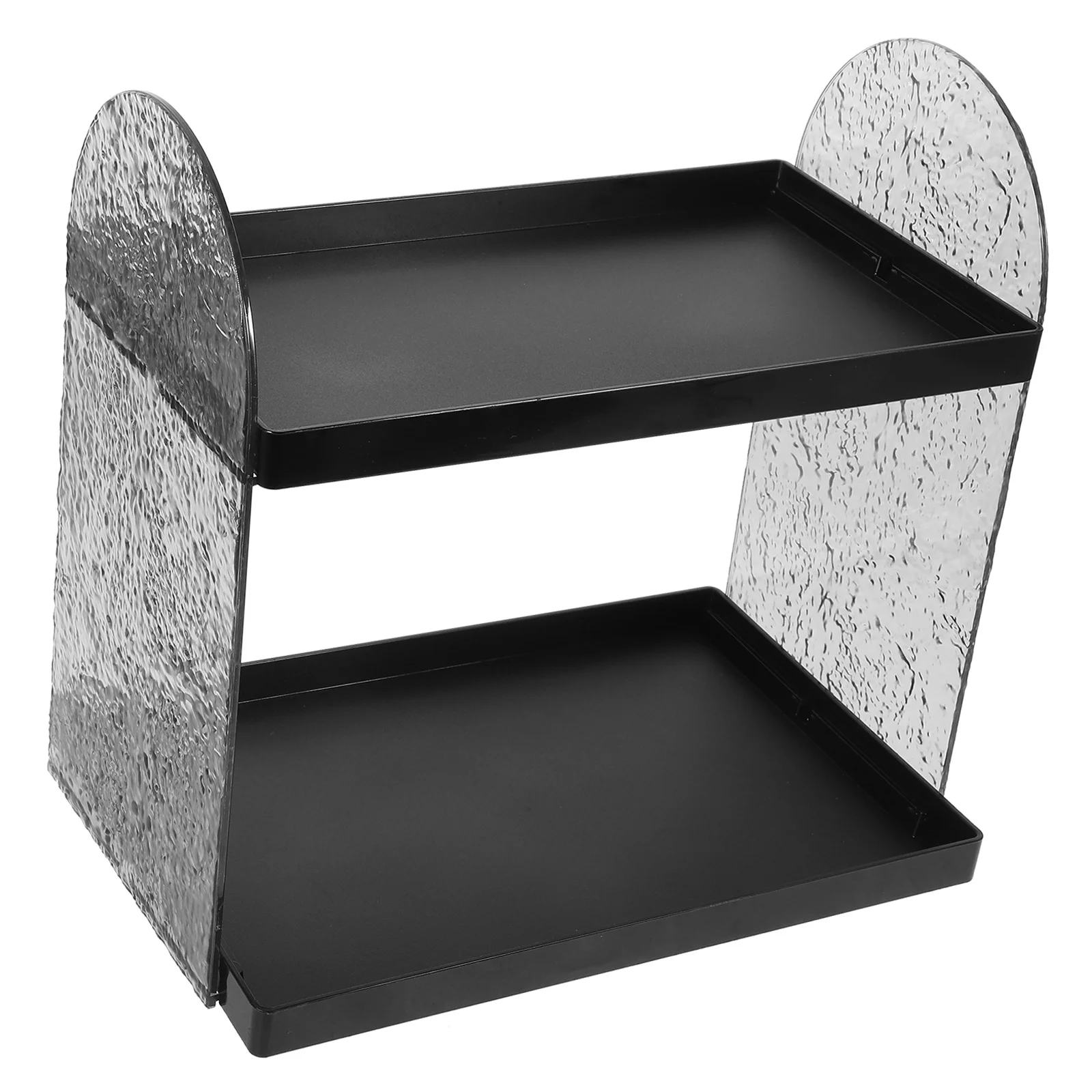 

Translucent Gray Cosmetics Storage Box Makeup Holders For Vanity Skincare Organizer Stand Bathroom Plastic Organizers