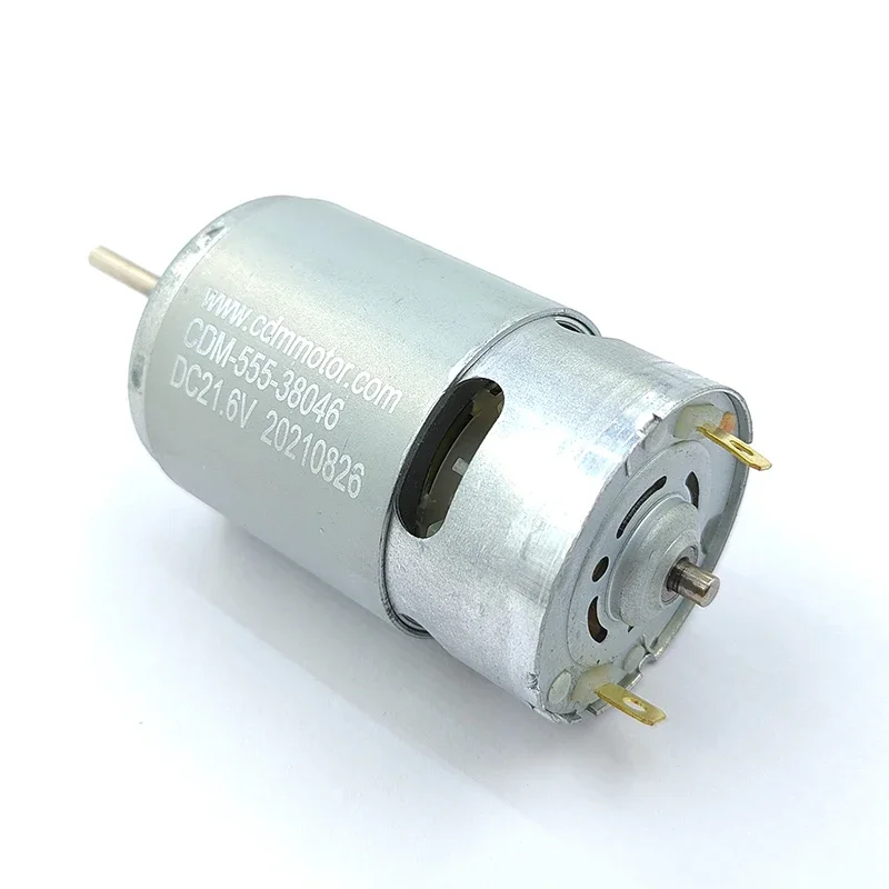 RS-555 미니 36mm 모터 DC 12V 18V 21.6V 24V 13000RPM 중속 전면 볼 베어링 카본 브러시 모터 DIY 취미용 장난감 모델