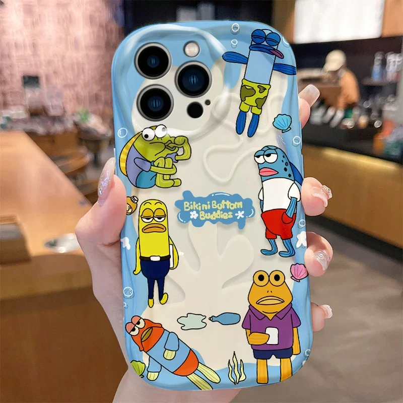 Patrick Star S-SpongeBobs Bikini Bottom Case for iPhone 17 Air 16 E 15 14 Plus 13 12 Mini 11 Pro Max Shockproof Covers Funda – Detail 3