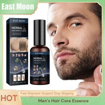 Hair Growth Serum Chest Body Hair Mustache Regrowth Longer Thicker Hair Thinning Treatment Moisture Nourish Beard Growth Spray 1