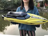 RC Boat Hobby RC Submarine Speedboat Large 65cm (25") Fast Hull Top Speed 55km/h Super Brushless Motor with Battery 1