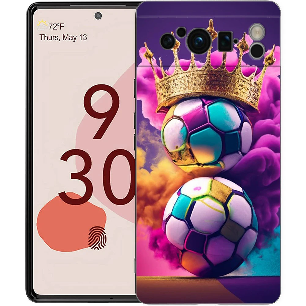 Premium Shockproof Football Design Phone Case Cover - Soft TPU Protective Shell