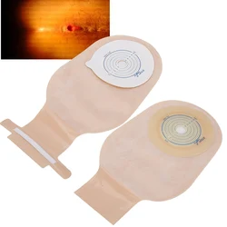 10pcs One-Piece System Drainable Ostomy Bag Pouch Stoma Cover Urine 20-60mm Opening OstomyBagsDrain Valve Colostomy Stoma Care