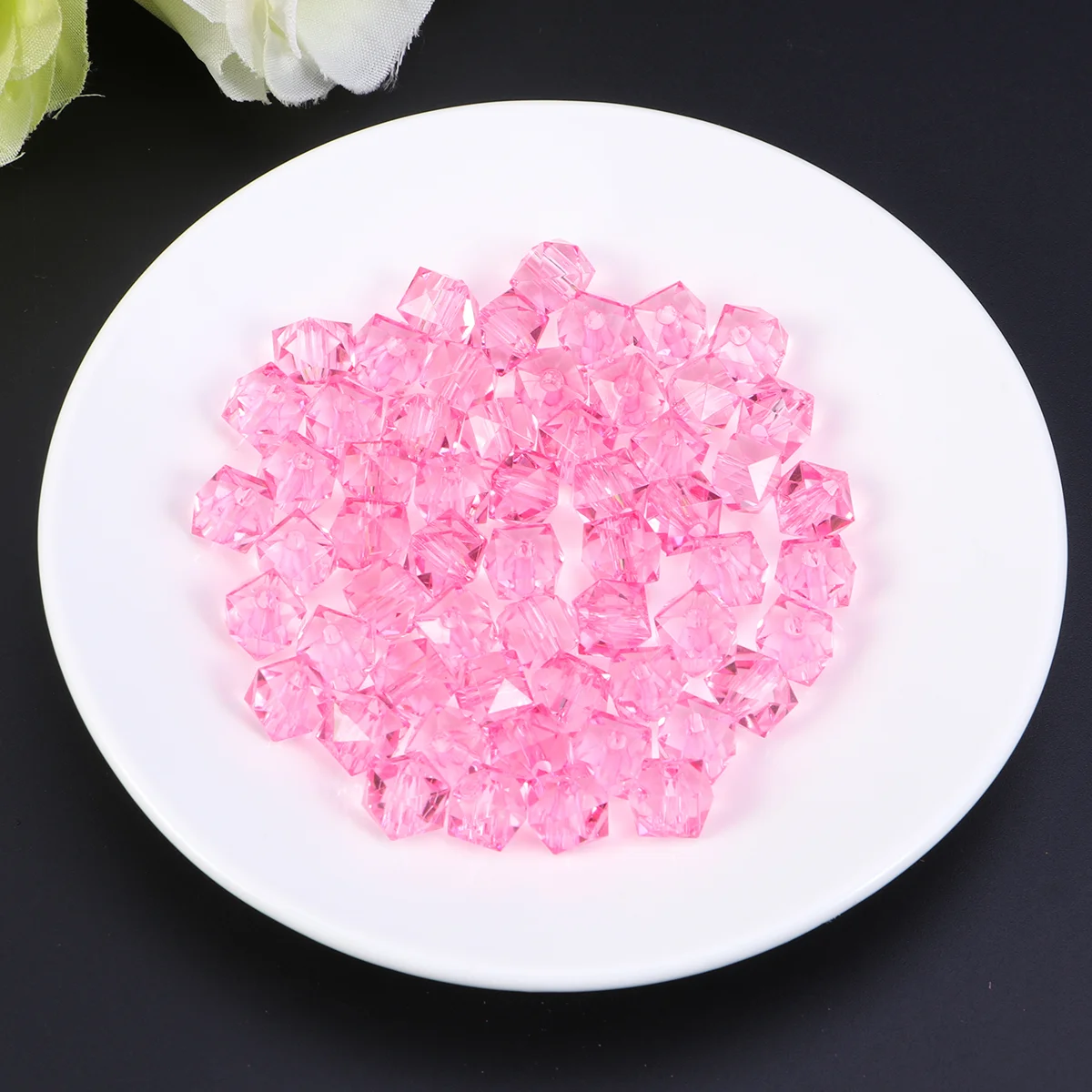 

Bracelet Beads Bracelets Beads Transparent Acrylic Fake Ice Cubes Loose Faceted Cube Beads Assorted Jewelry Making