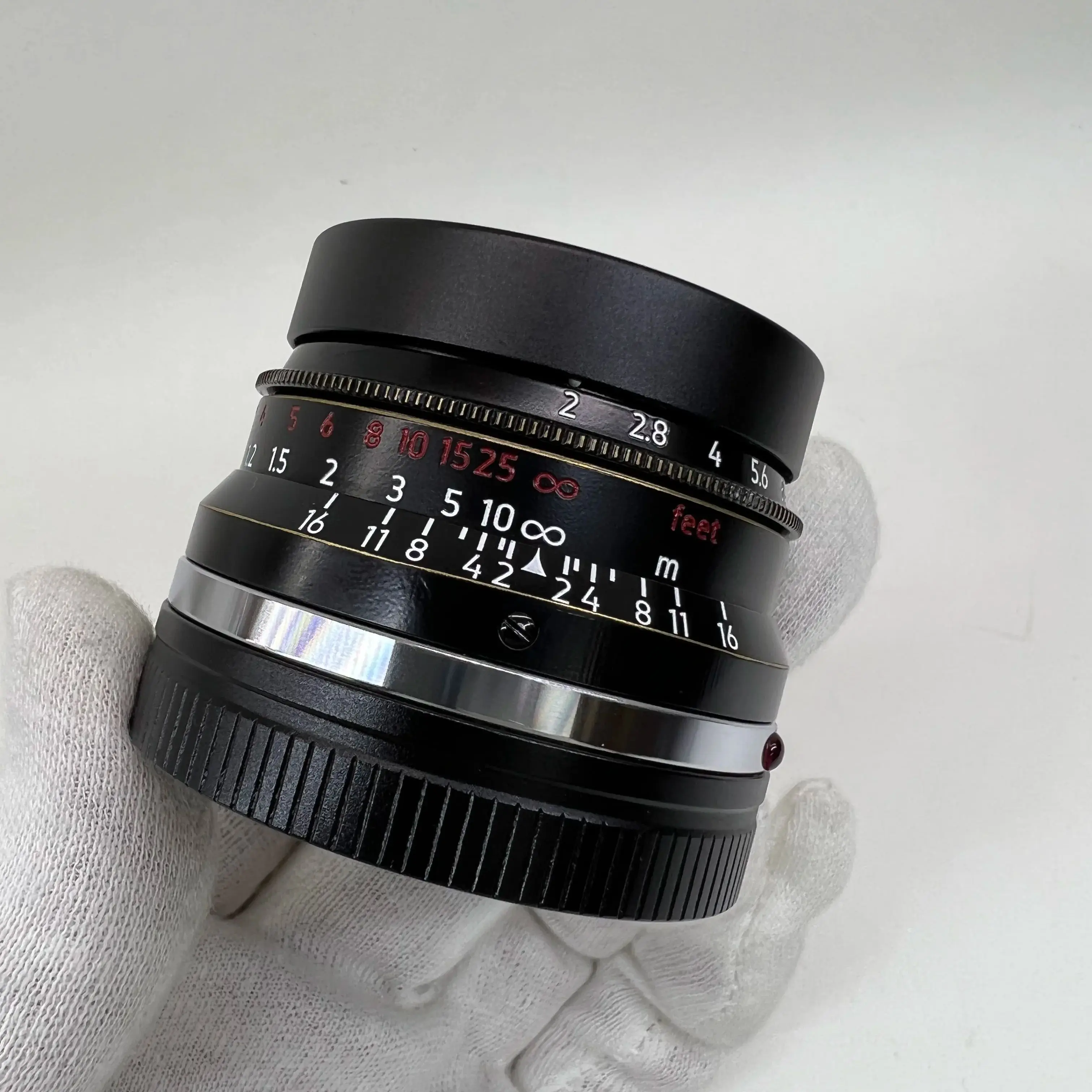 Light Lens Lab 35mm F2 Lens 8 Eight Element Black Paint with