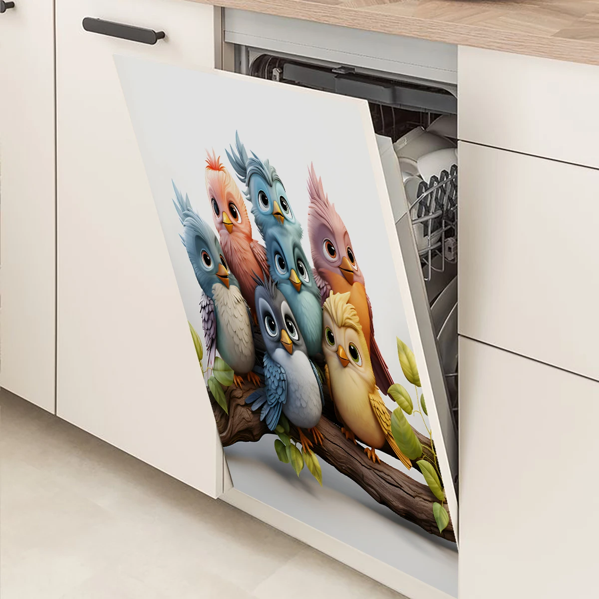 Cartoon-Tier-Design-Magnet, Kühlschrank-, Spülmaschinen- und Wandaufkleber, kein Kleber, magnetische Anziehungskraft, Weihnachtsdekoration, Kunst-Wandtattoos – Detail 18