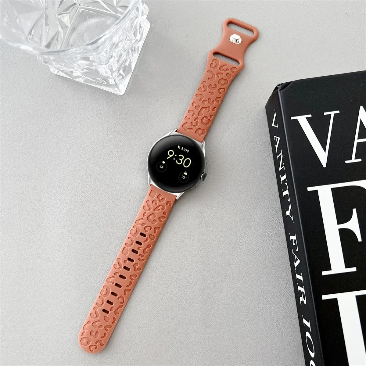 Engraved Silicone Sport Wristband Bracelet - Universal Fit 41mm/45mm