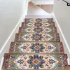 5/10pcs Stair Mat Scandinavian Printed Stair Step Tread Mats Household Dirty Resistant Silent Anti-slip Carpet Bohemian Style 1