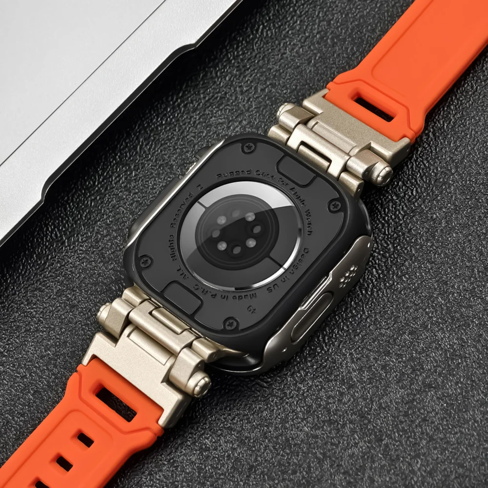 Premium Silicone Strap and TPU Protector Case