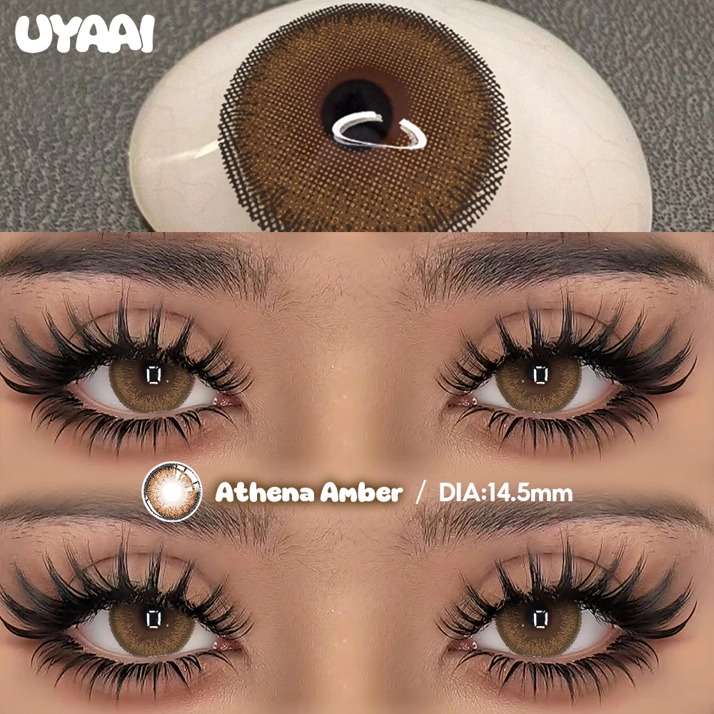 Vibrant Colorful Contact Lenses - Beauty Green, Fashion Blue, and Natural Brown Tones