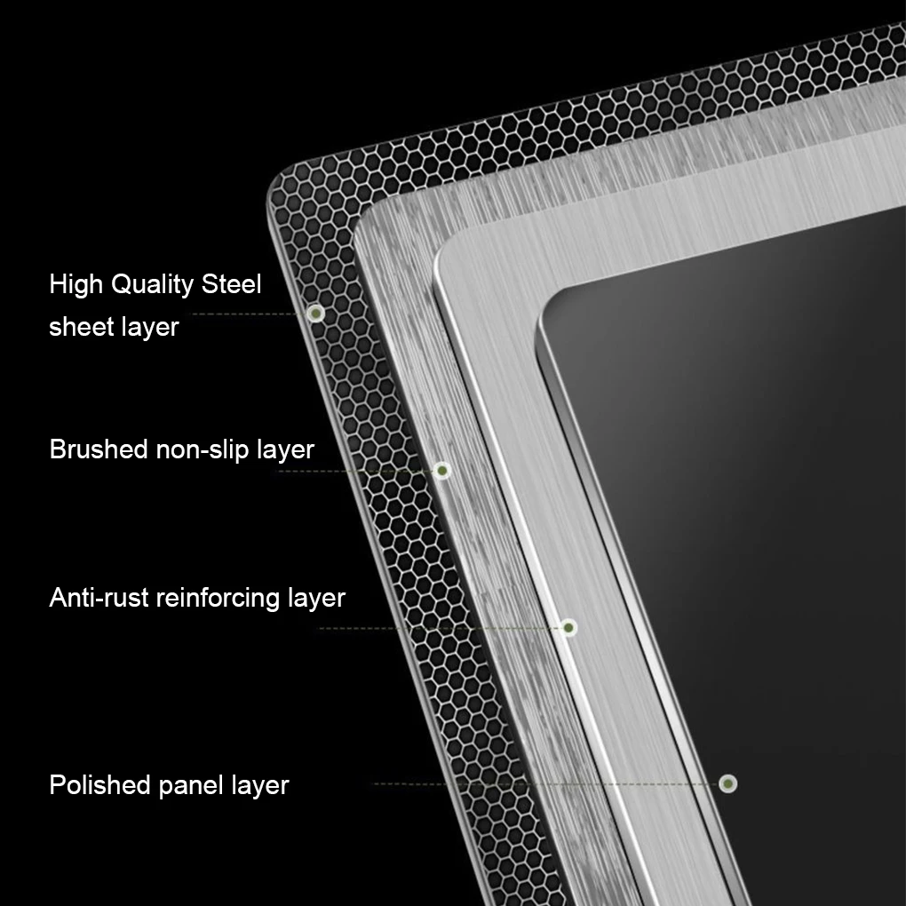 Electric Cooker Cover Working Space With Stainless Steel Gases Hob Covers For 4 Burner Gases Cookers 5