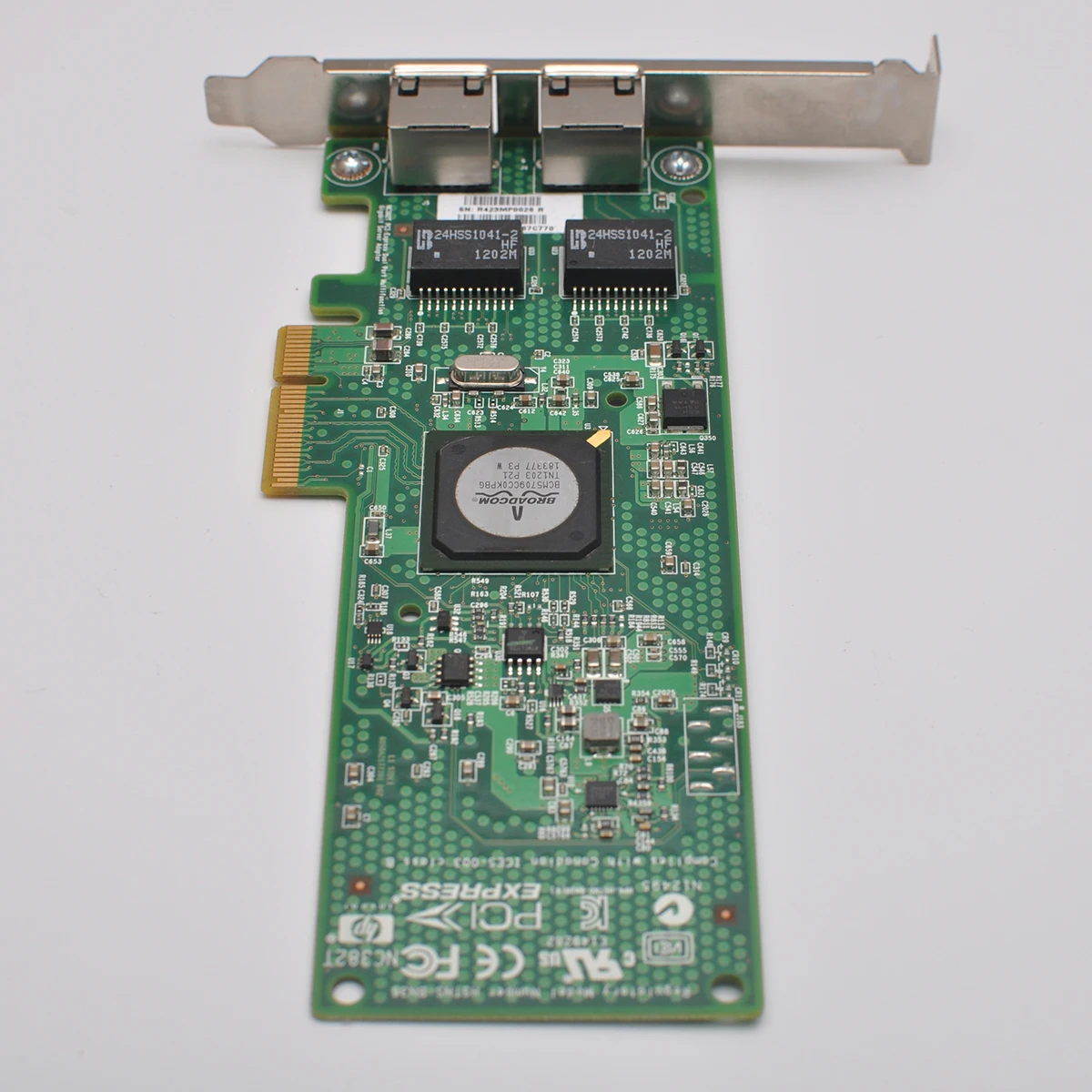 DELL Broadcom bcm5709C 칩용 기존 BCM5709 NC382T 2 포트 기가비트 네트워크 카드 458491 -001 453055 -001 PCI-E X4 X8 X16