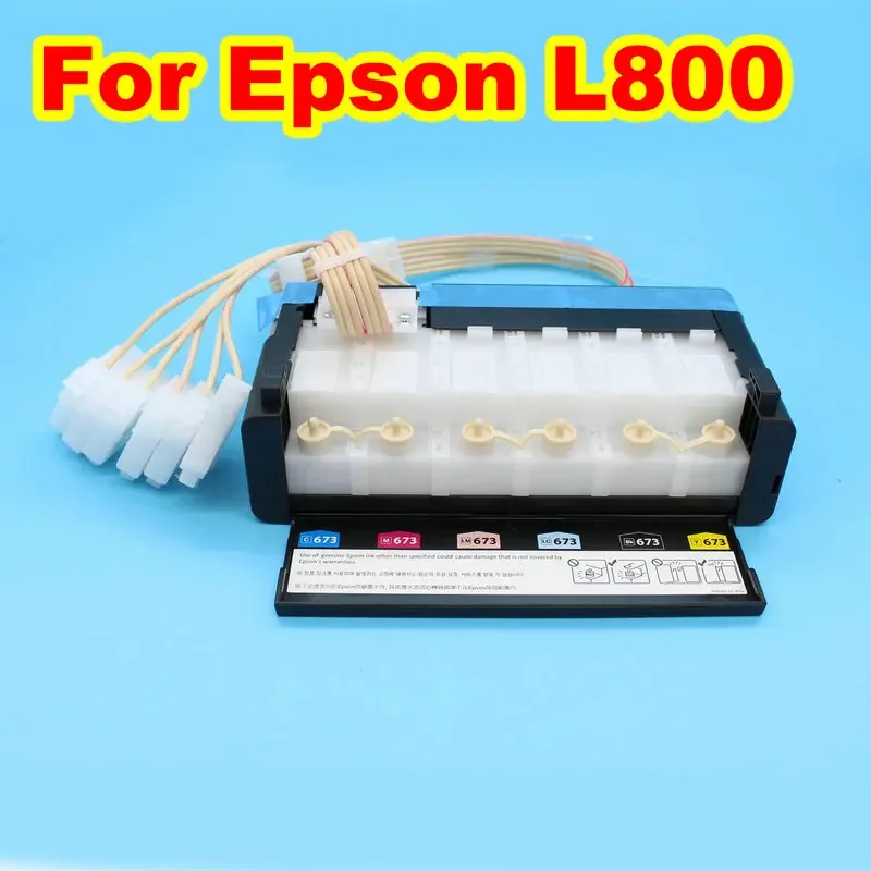 Original L1800 Dtf Ciss Ink Tank System For Epson L805 L800 Printer Ciss Bulk Ink Tank Supply System with 6 Pcs Damper