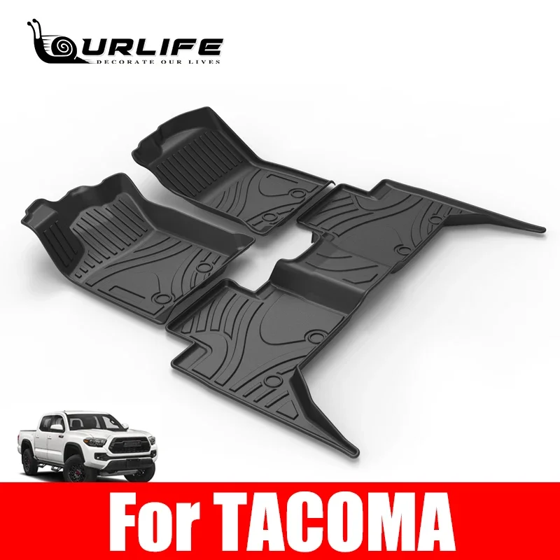 

Durable Car Foot Floor Trunk Mats TPE New Material 3D 5D TPE Car Carpets for TOYOTA TACOMA SUPER CREW 2016+