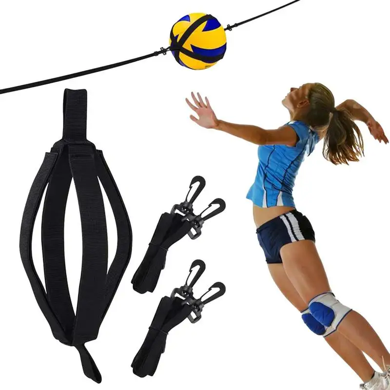 

New Volleyball Training Equipment Aid Practice Trainer With Adjustable Belt For Serving Setting Spiking Training Returns Ball