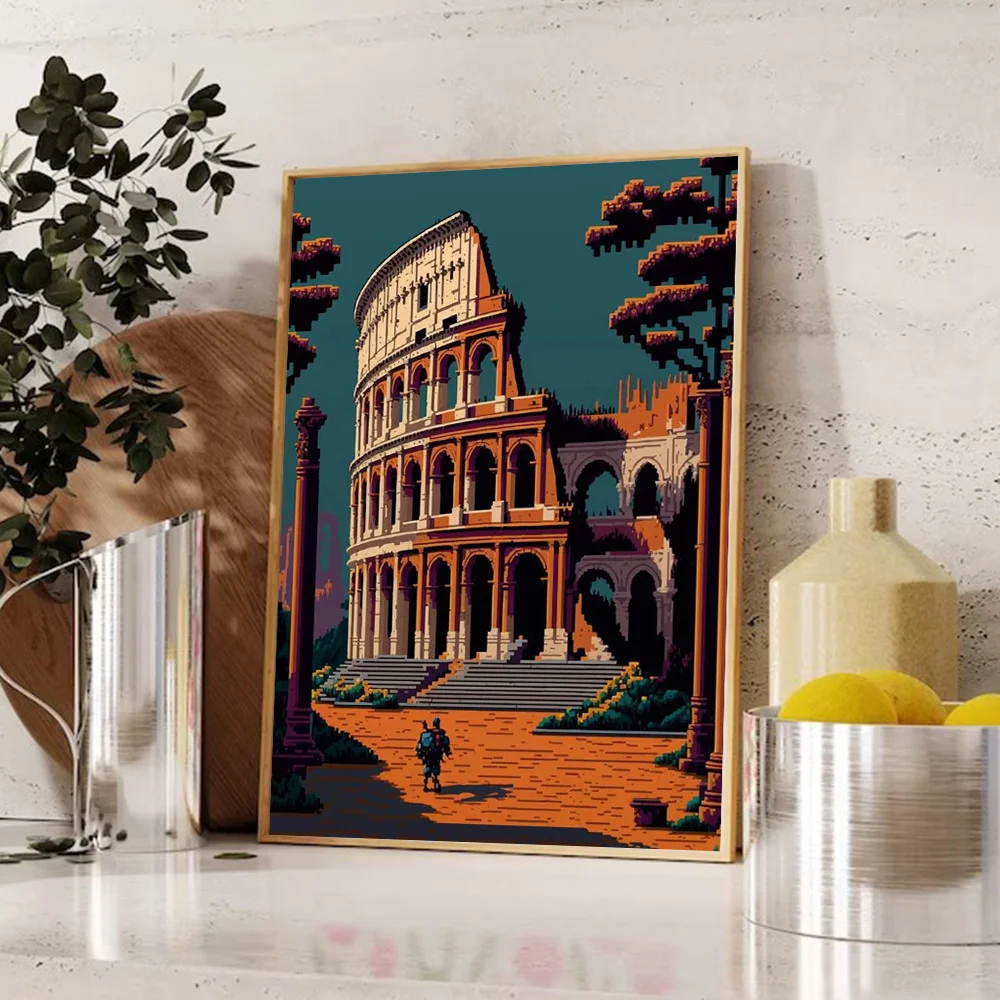 Huacan 5D Diy Diamond Painting City Full Diamond Mosaic Embroidery Pixel Art Picture Cross Stitch Kit Rhinestone Home Decor Gift