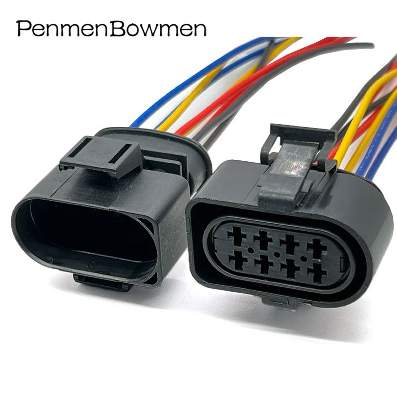 8 Pin Car Oil Nozzle Throttle 3.5mm Plug Wiring Harness Waterproof Auto