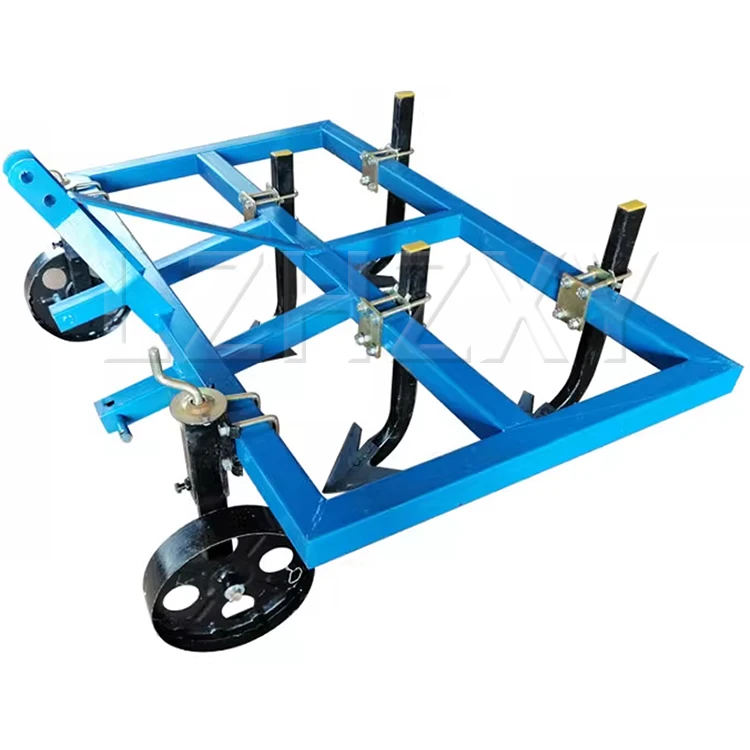 New row tillage plow four-wheeled vehicle with row tillage weeder corn vegetable