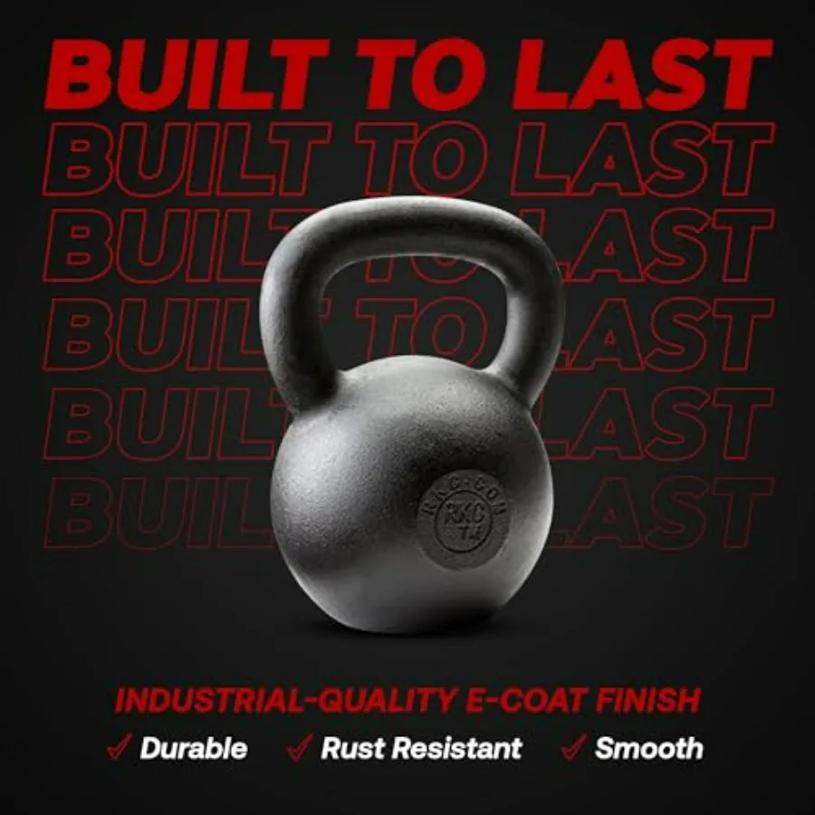 48 lbs Russian Kettlebell Sets, Kettle Bell with Comfortable Grip for Strength Training, Kettle Bells for Safe Cardio at Home, E