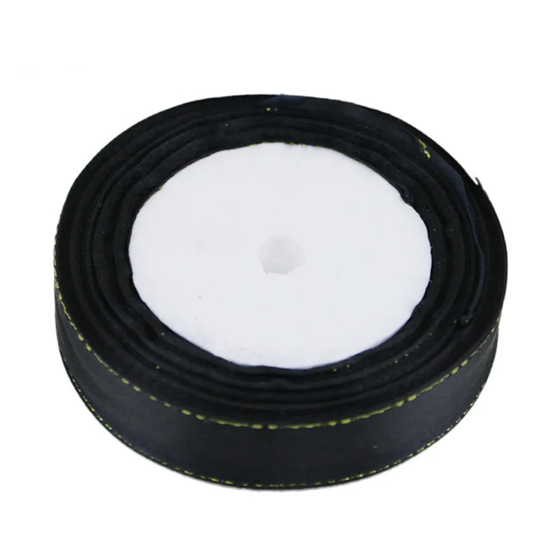Premium Gold-Edged Satin Ribbon for Gift Packaging - 25 Yards, Assorted Widths (High Quality, Wholesale)