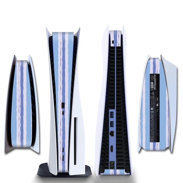 Stickers Skin For PS5 CD-ROM/ Digital Edition Protective Shell Game Console Middle Replacement Decoration Strip DIY