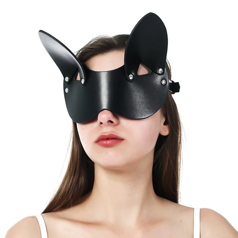 

Eye Mask Black Leather Binding Clothes Husband And Wife SM Flirting Toys Women's Products Underwear