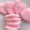 8pcs Heart-Shaped Makeup Sponge Puff,  Soft Crystal Velvet, Foam, Soft And Skin-Friendly Makeup, Portable Makeup Tool 4