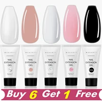 Makartt Poly Nails Acrygel , 50g Clear / Pink / Nude Nail Extension Gel Glitter Builder Nails Gel For Trendy DIY Nail Art Polish 1