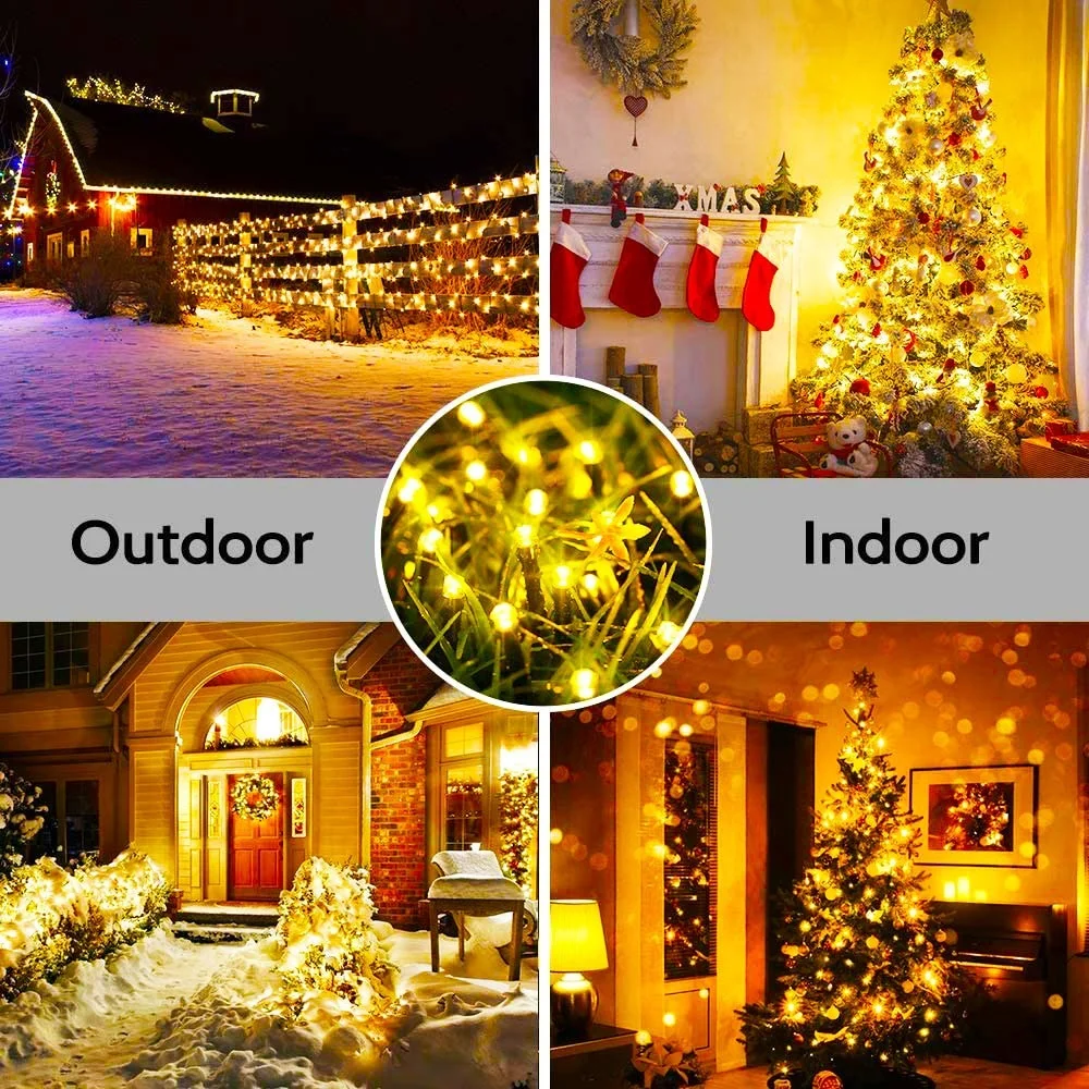 Solar Powered LED String Lights Outdoor Waterproof Fairy Lights String Solar Garland for Patio Wedding Christmas Garden Light - Image 3