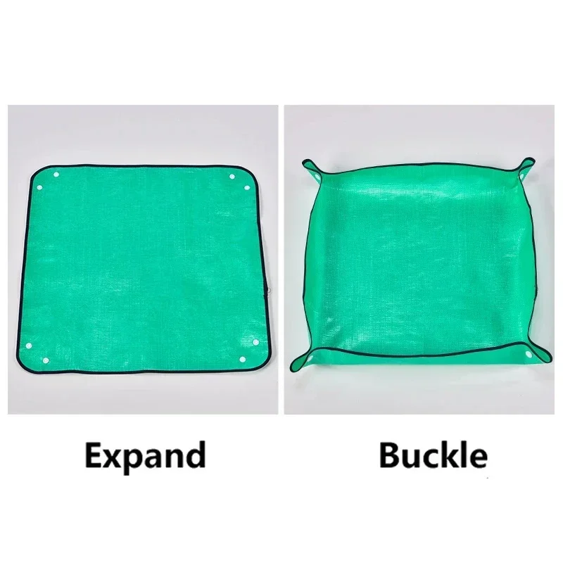 Flower Pots Planting Mat Waterproof Transplanting Mats Foldable PE Plant Repotting Mat Gardening Planting Home Gardening 1pc
